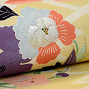 花の丸紋名古屋帯 質感・風合