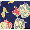 猫尽くし名古屋帯 　前中心