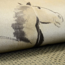 駿馬の図名古屋帯 質感・風合