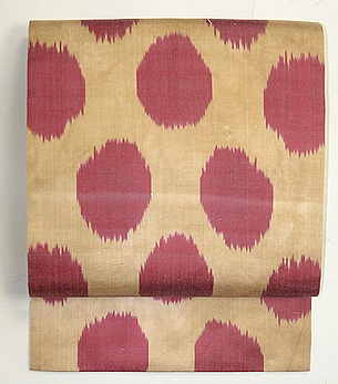 赤水玉アドラス名古屋帯