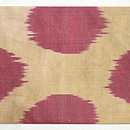 赤水玉アドラス名古屋帯　前中心