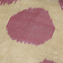 赤水玉アドラス名古屋帯　質感・風合