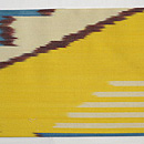 抽象文様アドラス名古屋帯　前中心