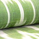 白と緑アンティークアドラス名古屋帯　質感・風合