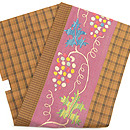 葡萄のスザニと鳶八丈名古屋帯　帯裏