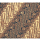 ソガ染め更紗帯　前中心