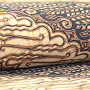 ソガ染め更紗帯　質感・風合