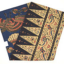 ラスム更紗両面名古屋帯　帯裏