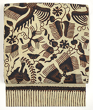 ロチャン絹更紗の名古屋帯