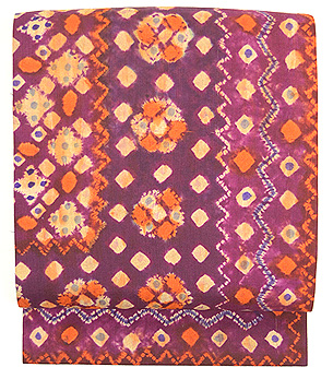 プランギンシルク絞り染名古屋帯