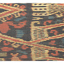 カリマンタン島縞絣布の名古屋帯　前中心