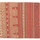 スマトラ島ビダクロスの名古屋帯　前中心