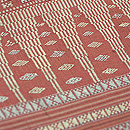 スマトラ島ビダクロスの名古屋帯　質感・風合