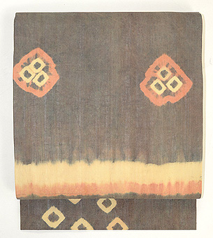 スラウェシ島木綿絞りの名古屋帯