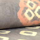 スラウェシ島木綿絞りの名古屋帯　質感・風合