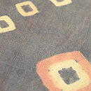 スラウェシ島木綿絞りの名古屋帯　質感・風合