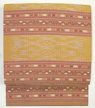 ラオス絹紋織名古屋帯