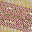 ラオス絹紋織名古屋帯　質感・風合