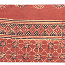 生命の木インド更紗名古屋帯　前中心