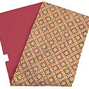 インド渡り金更紗名古屋帯　帯裏