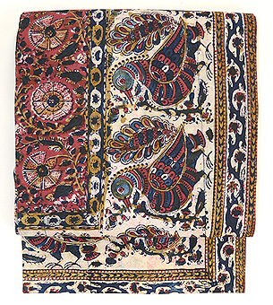 インド渡りペルシャ更紗の名古屋帯