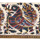 インド渡りペルシャ更紗の名古屋帯　前中心