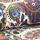 インド渡りペルシャ更紗の名古屋帯　質感・風合