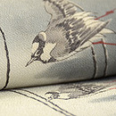 百舌鳥の図名古屋帯 質感・風合