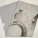 みみずくの図名古屋帯 帯裏