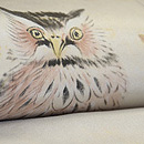 みみずくの図名古屋帯 質感・風合