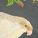 枝桜と鳥達の図刺繍名古屋帯 質感・風合