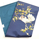 鳩と枝桜の図刺繍帯 帯裏