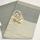 凧と遊ぶ犬の図名古屋帯　帯裏