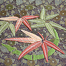 四君子刺繍丸帯　質感・風合