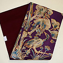 極楽鳥の染め名古屋帯 帯裏