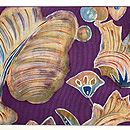 極楽鳥の染め名古屋帯 前中心