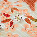 桜と枝垂れ藤刺繍絞り名古屋帯　質感・風合