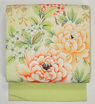 満開春の花の図名古屋帯