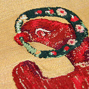 龍村平蔵製 埃及綴鸚哥瑞華文 質感・風合