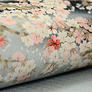 夜桜の名古屋帯 質感・風合