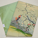 桜下に鴛鴦の図名古屋帯 帯裏