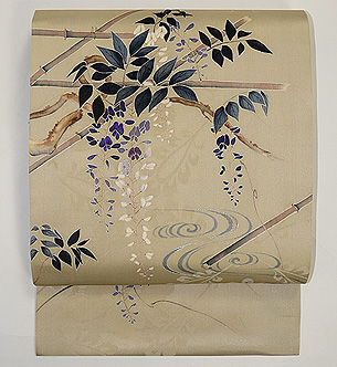 藤棚模様染名古屋帯