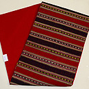 ラオス木綿横段浮織名古屋帯　帯裏