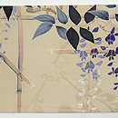 藤棚模様染名古屋帯　前中心