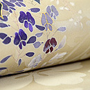 藤棚模様染名古屋帯　質感・風合