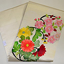 花の丸文刺繍名古屋帯 帯裏