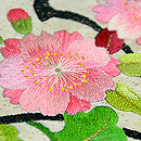 花の丸文刺繍名古屋帯 質感・風合