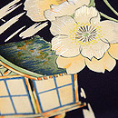 夜桜橋染名古屋帯 質感・風合