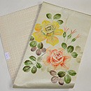 白地薔薇の名古屋帯 帯裏