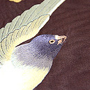 鳩の刺繍開き名古屋帯 質感・風合